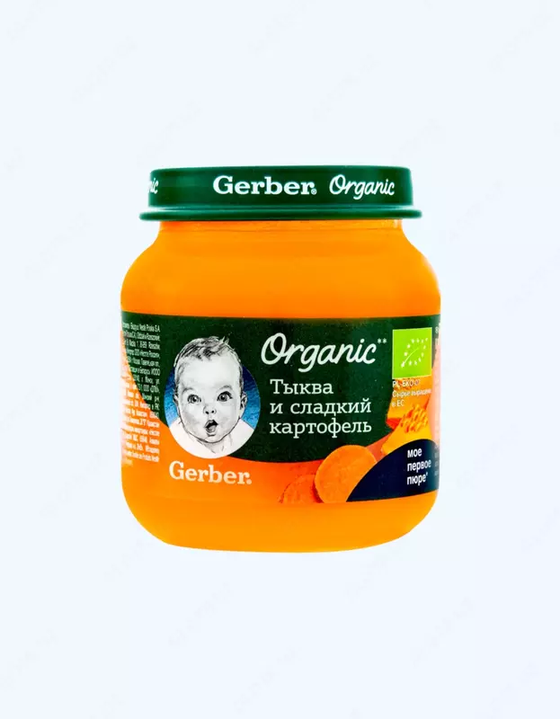  Gerber Пюре из тыквы и сладкого картофеля  5+ мес.  125 г - 