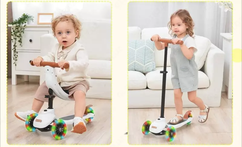 Детский складной самокат KRIDDO 5в1