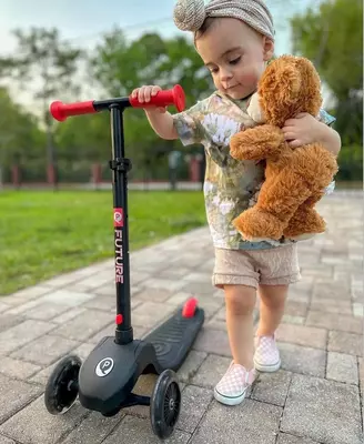 Детский самокат QPLAY ST-001 Future Red