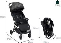 Коляска CHICCO GLEE PLAYFUL BLACK - 2 800 000 сум