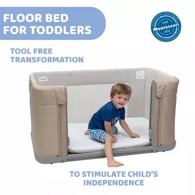 Детская кроватка CHICCO NEXT2ME FOREVER CO SLEEPING COT BEIGE