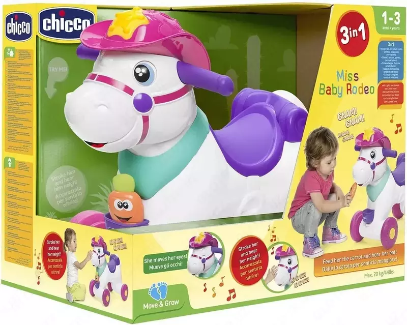 Лошадка-каталка CHICCO TOY MISS RODEO & FRIENDS