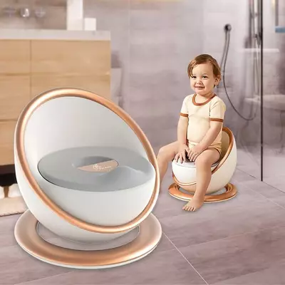 Kichkintoylar uchun chaqaloq qozoni (Oltin / Kulrang / Oq) Xitoy