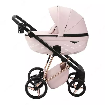 Коляска 2 в 1 "Adamex" Quantum SuperStar 134 (Польша) Розовое золото