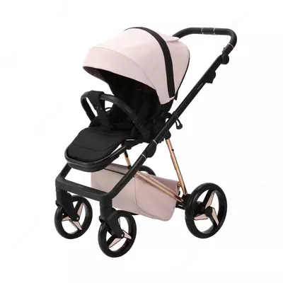 Коляска 2 в 1 "Adamex" Quantum SuperStar 134 (Польша) Розовое золото