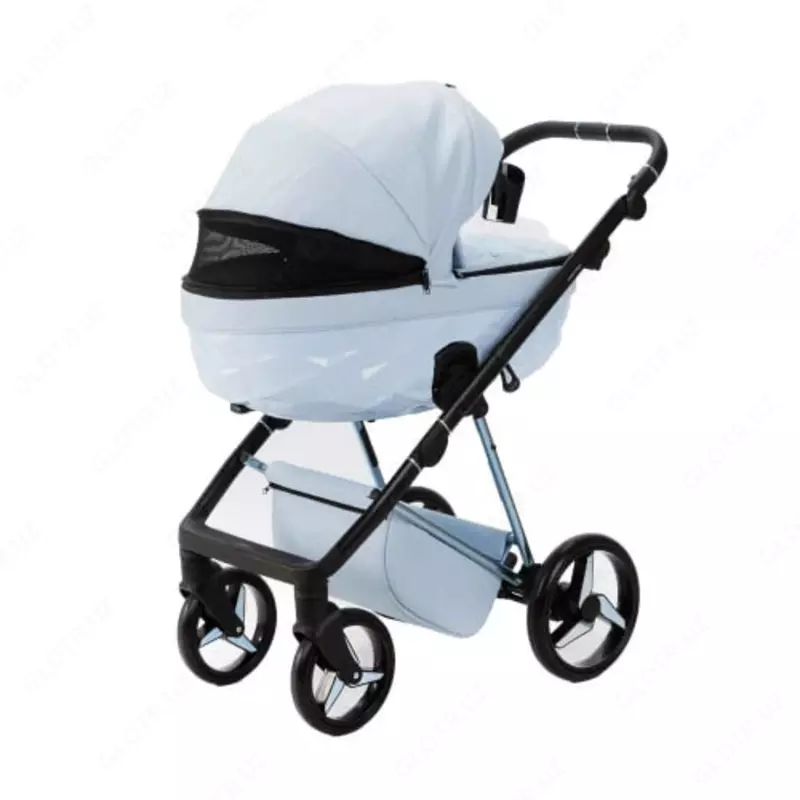Коляска 3 в 1 "Adamex" Quantum Super Star 135 (Польша) Голубая