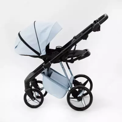 Коляска 3 в 1 "Adamex" Quantum Super Star 135 (Польша) Голубая