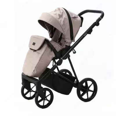 Коляска 3 в 1 "Adamex" Vasco V-TK72, ткань, гелевые колеса (Польша) Бежевая