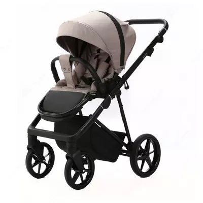 Коляска 3 в 1 "Adamex" Vasco V-TK72, ткань, гелевые колеса (Польша) Бежевая