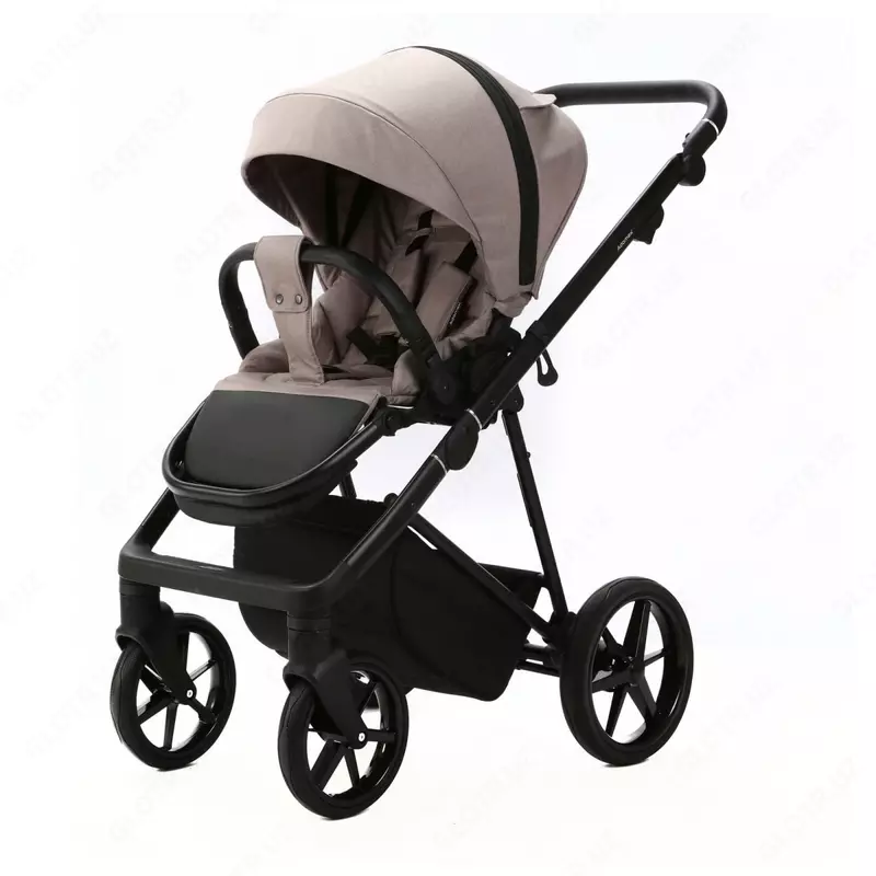 Коляска 3 в 1 "Adamex" Vasco V-TK72, ткань, гелевые колеса (Польша) Бежевая