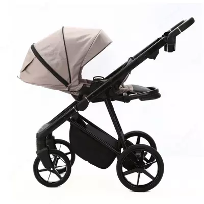 Коляска 3 в 1 "Adamex" Vasco V-TK72, ткань, гелевые колеса (Польша) Бежевая