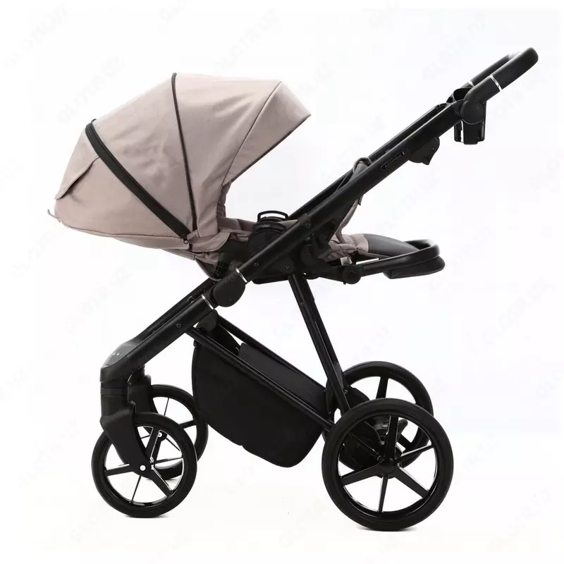 Коляска 3 в 1 "Adamex" Vasco V-TK72, ткань, гелевые колеса (Польша) Бежевая