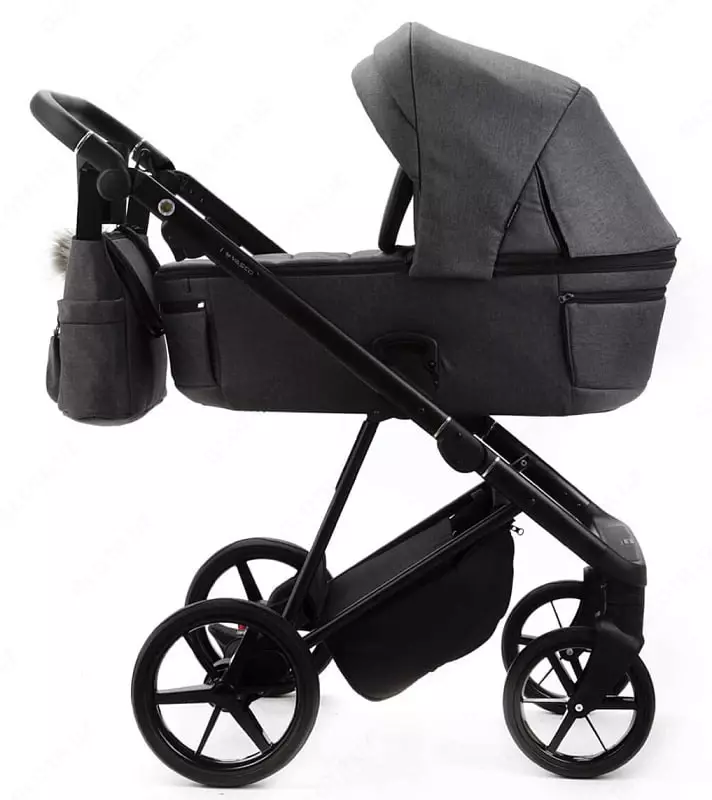 2 ning 1 aravachasi "Adamex" Vasco V-TK57 TIP, mato, gel g'ildiraklari (Polsha) To'q/kulrang