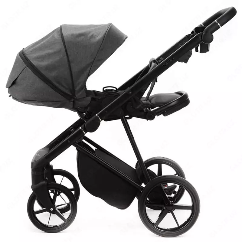 2 ning 1 aravachasi "Adamex" Vasco V-TK57 TIP, mato, gel g'ildiraklari (Polsha) To'q/kulrang