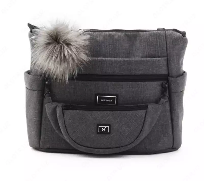 2 ning 1 aravachasi "Adamex" Vasco V-TK57 TIP, mato, gel g'ildiraklari (Polsha) To'q/kulrang