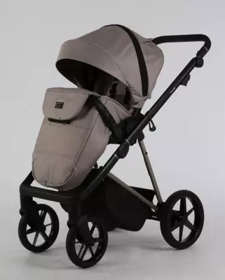 2 ning 1 aravachasi "Adamex" Delta Beige TK803, mato, gel g'ildiraklari (Polsha) Bej