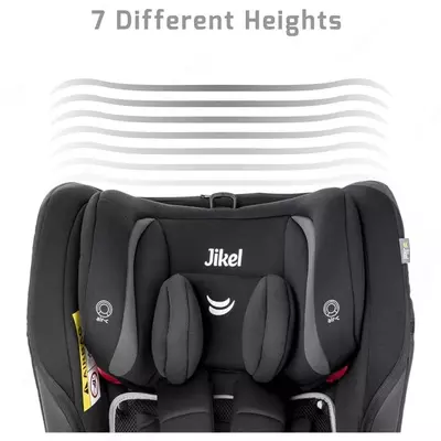 Bolalar avtomobil o'rindig'i "Jikel" Saturn Zip 360 JK804444-99 (Frantsiya) Qora/kulrang