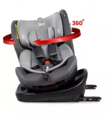 Bolalar avtomobil o'rindig'i "Jikel" Saturn 360 JK804444-90 (Frantsiya) Kulrang/to'q kulrang