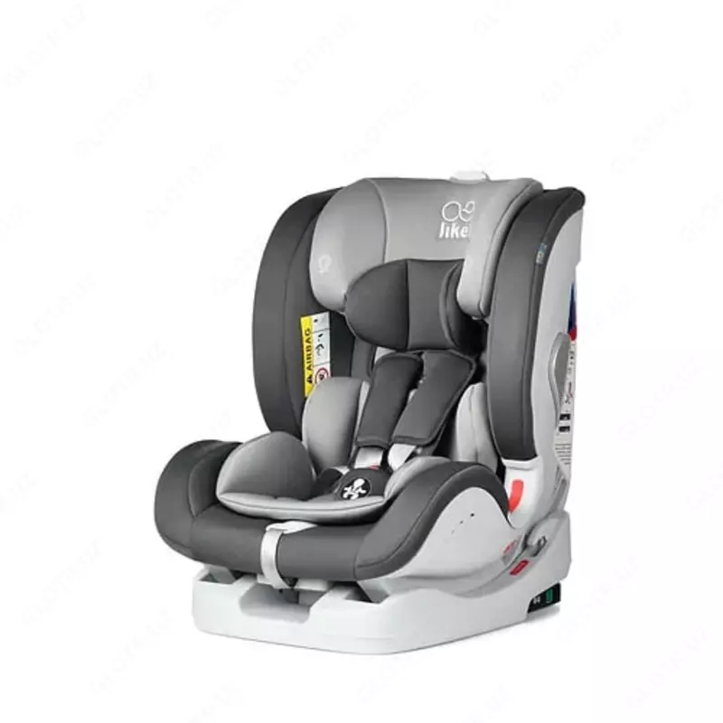 Bolalar avtomobil o'rindig'i "Jikel" UpGo JK804443-90 (Frantsiya) Kulrang/och/kulrang