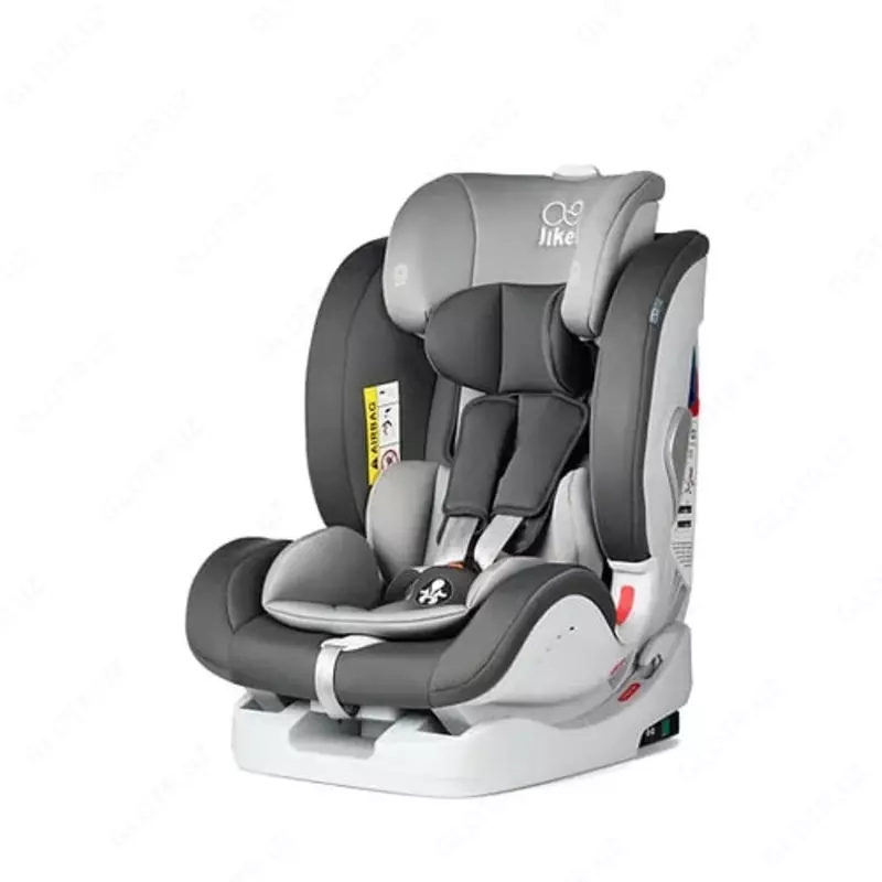 Bolalar avtomobil o'rindig'i "Jikel" UpGo JK804443-90 (Frantsiya) Kulrang/och/kulrang