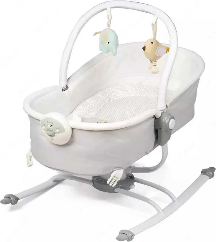 Люлька-качалка 2 в 1 "Jikel" Minos JK805551-90, Nexus Electric Swing & Rocker (Франция) Серая