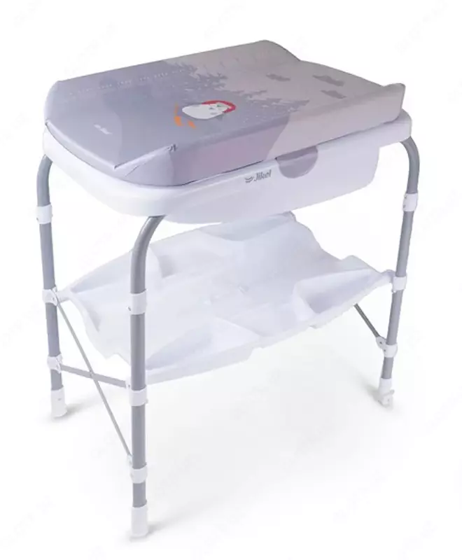 Столик для ванны и пеленания 2 в 1 "Jikel" Ripple JK810101-90 (Франция) Серый