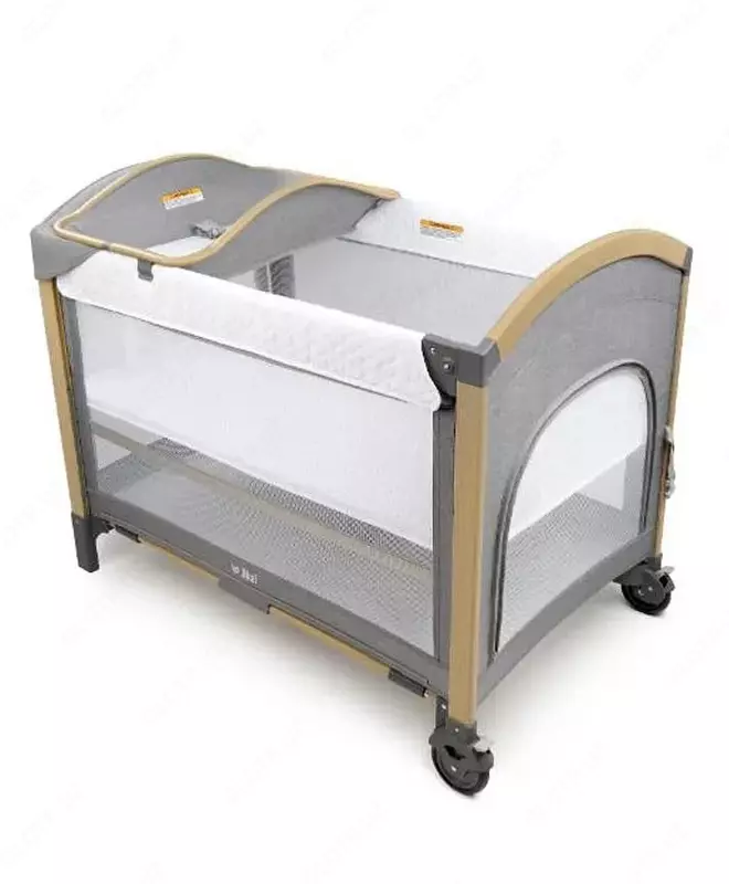 Детская многофункциональная кроватка "Jikel" Pole JK808901-94 (Франция) Серая/коричневая