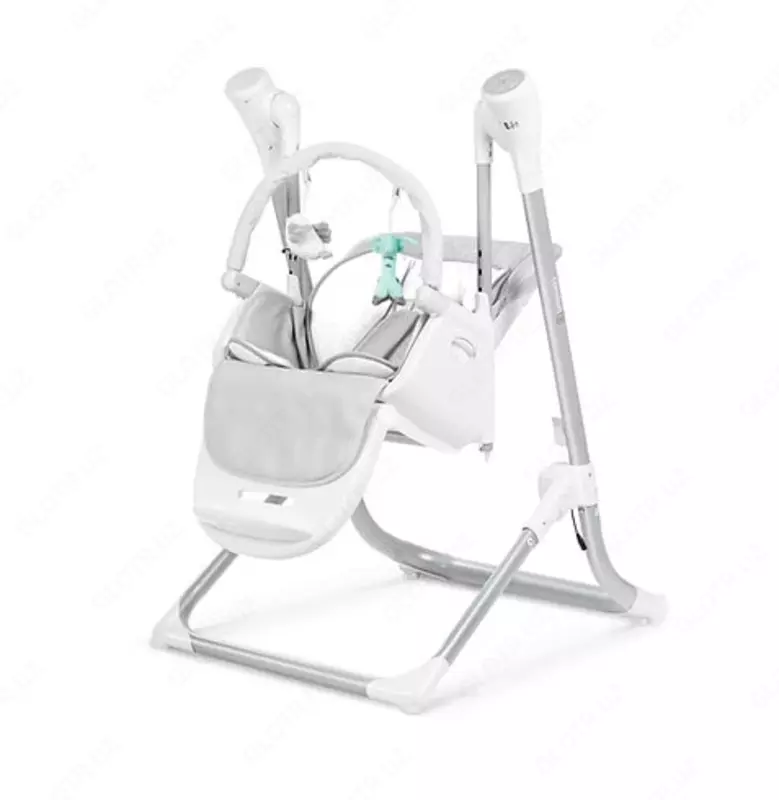 Стульчик для кормления и качели 2-в-1 "Jikel" Comfort JK803333-90 (Франция) Серый