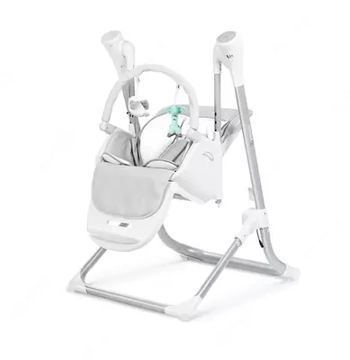 Стульчик для кормления и качели 2-в-1 "Jikel" Comfort JK803333-90 (Франция) Серый