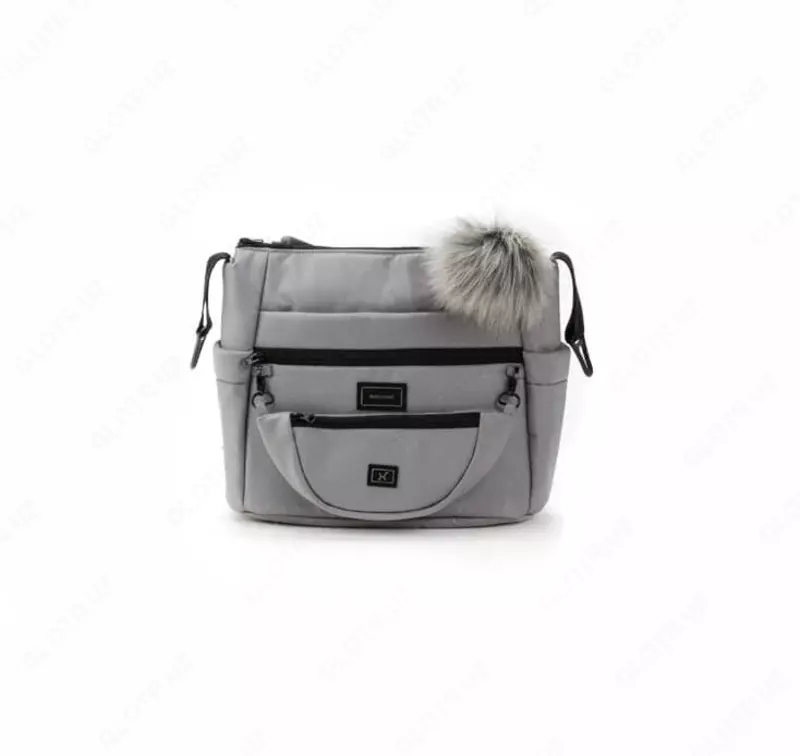 Коляска 2 в 1 "Adamex" Vasco TK-56-LUX, ткань, гелевые колеса (Польша) Светло/Серая