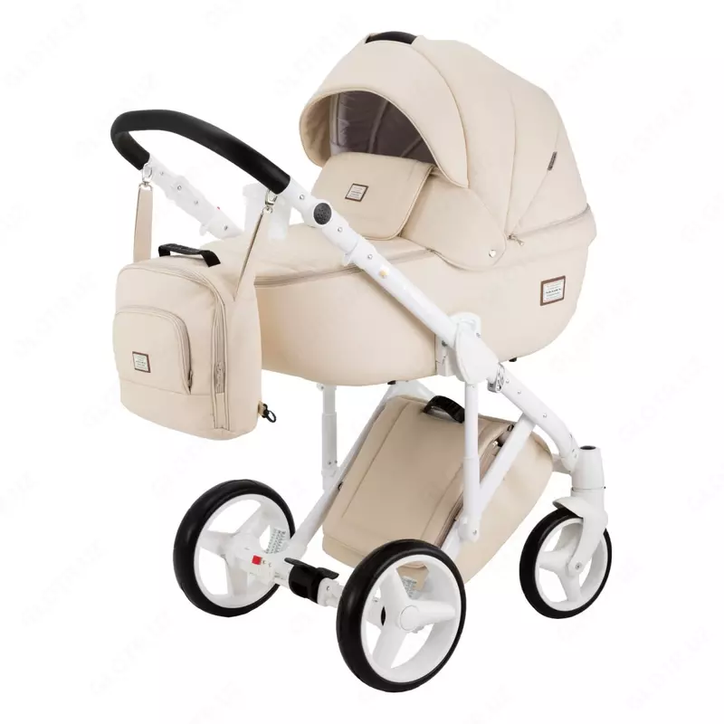 Bolalar aravachasi 2-in-1 "Adamex" Luciano Deluxe -67s (Polsha) Bej