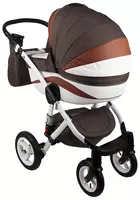 Bolalar aravachasi 2-in-1 "Adamex" Barletta New - B9 (Polsha) Jigarrang/oq Ulgurji va chakana