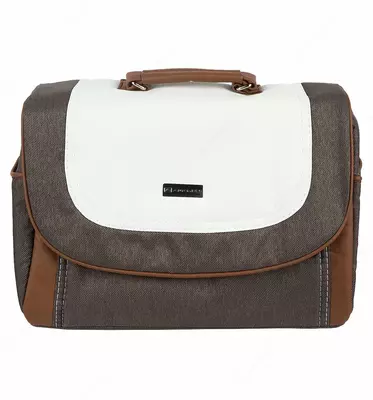 Детская коляска 2-в-1 "Adamex" Barletta New - B9 (Польша) Коричневая/белая