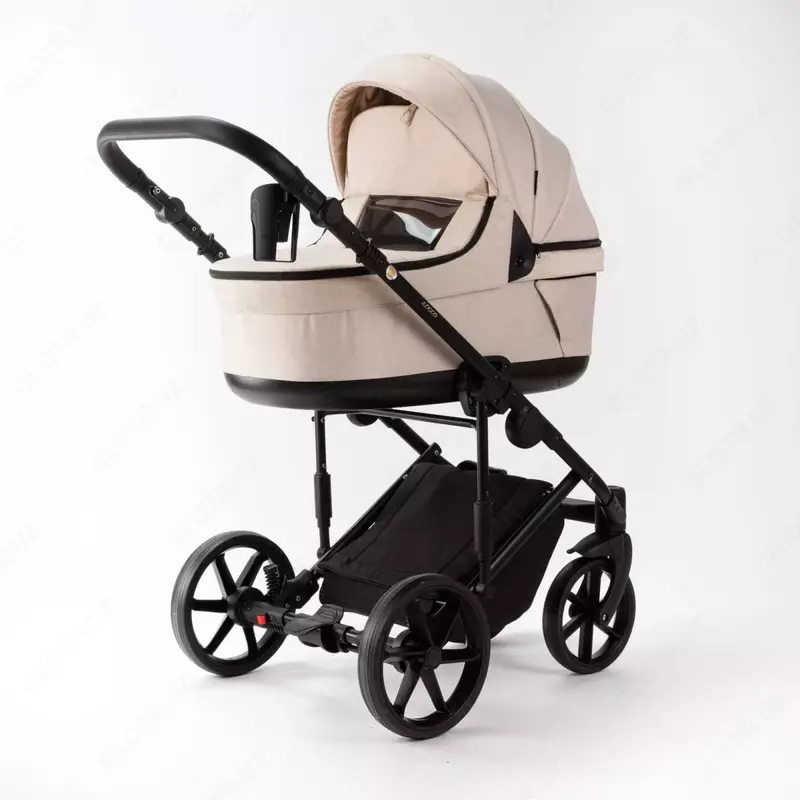 Bolalar aravachasi 2-in-1 "Adamex" Locco Light LL-TK20 (Polsha) Bej/qora