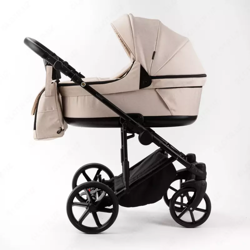 Bolalar aravachasi 2-in-1 "Adamex" Locco Light LL-TK20 (Polsha) Bej/qora