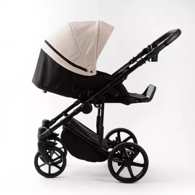 Bolalar aravachasi 2-in-1 "Adamex" Locco Light LL-TK20 (Polsha) Bej/qora