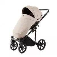 Детская коляска 2-в-1 "Adamex" Locco Light Deluxe LL-SA7 (Польша) Бежевая/черная CHICCOBABY.UZ