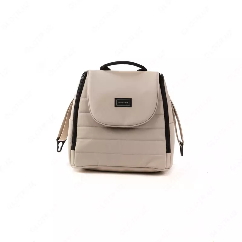 Детская коляска 2-в-1 "Adamex" Locco Light Deluxe LL-SA7 (Польша) Бежевая/черная