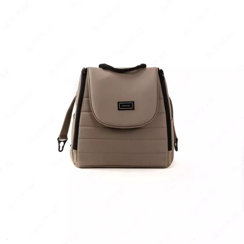 Детская коляска 2-в-1 "Adamex" Locco Light Deluxe LL-SA9 (Польша) Темно/Бежевая/черная