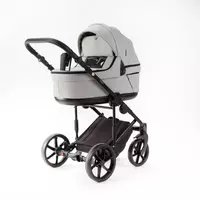 Bolalar aravachasi 2-in-1 "Adamex" Locco Light Deluxe LL-SA3 (Polsha) Ochiq kulrang/qora - по запросу