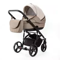 Bolalar aravachasi 2-in-1 "Adamex" Lanti Deluxe - SD44 (Polsha) Bej