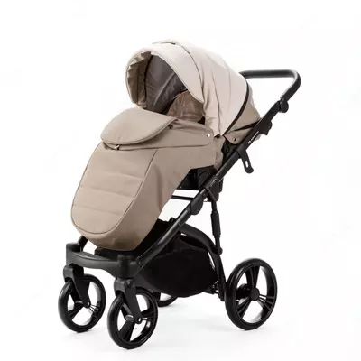 Bolalar aravachasi 2-in-1 "Adamex" Lanti Deluxe - SD44 (Polsha) Bej