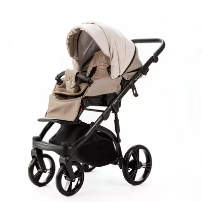 Bolalar aravachasi 2-in-1 "Adamex" Lanti Deluxe - SD44 (Polsha) Bej