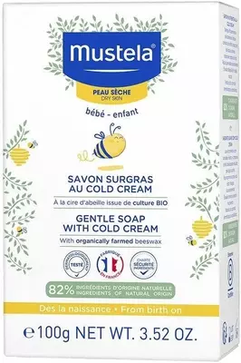 Sovuq krem bilan tozalovchi sovun "Mustela" (100 gr.) Frantsiya