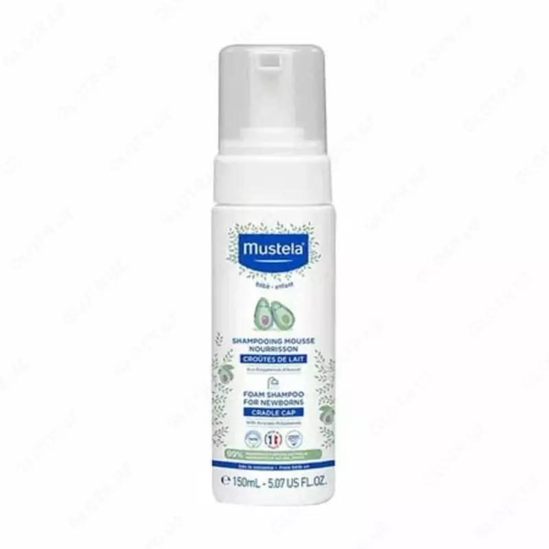 Шампунь для новорожденных против шелушения волос "Mustela" (150 мл) Франция