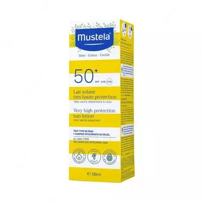 Quyoshdan himoya qiluvchi loson yuqori himoyalangan "Mustela" SPF50+ (40 ml) Fransiya