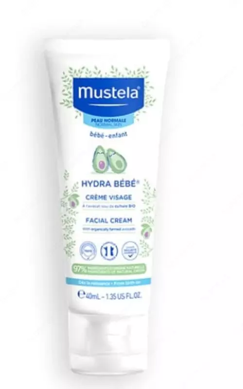 Детский увлажняющий крем-гель для лица "Mustela" Hydra Baby (40 мл) Франция