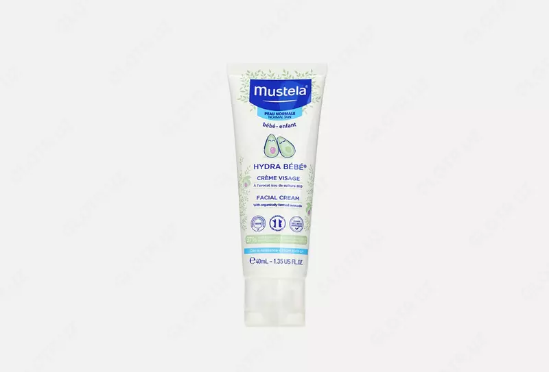 Bolalar uchun nemlendirici yuz krem-gel "Mustela" Hydra Baby (40 ml) Frantsiya