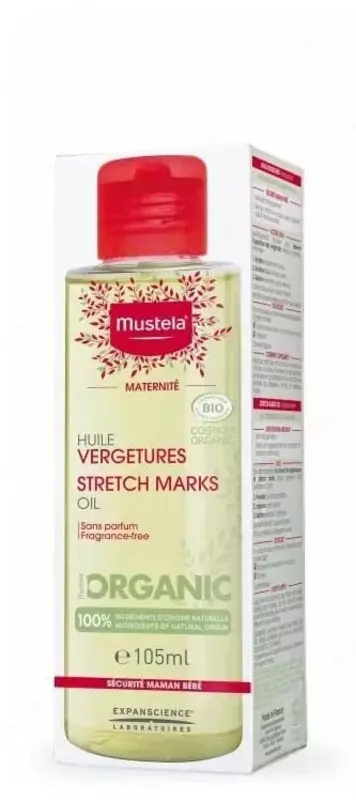 Масло для профилактики от растяжек "Mustela" Maternite (105 мл) Франция