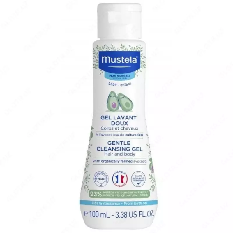 Мягкий гель для купания новорожденных "Mustela" Bebe (100 мл) Франция